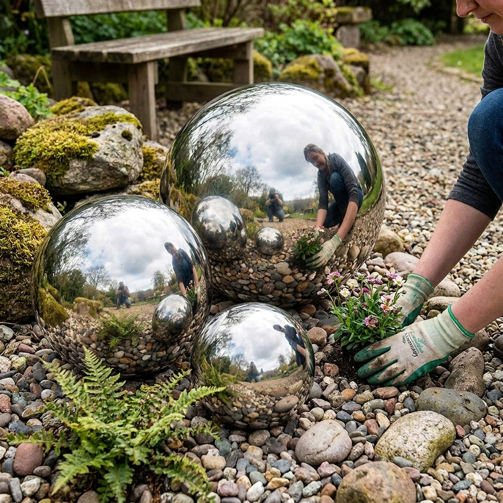 Stainless Steel Viewing Balls lifestyle
