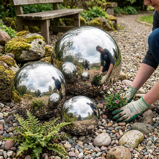 Stainless Steel Viewing Balls lifestyle