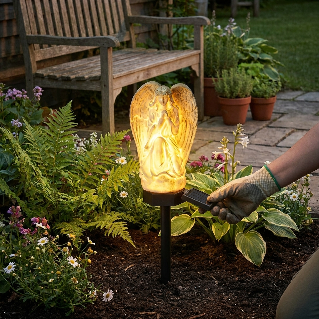 Solar Angel Garden Light lifestyle