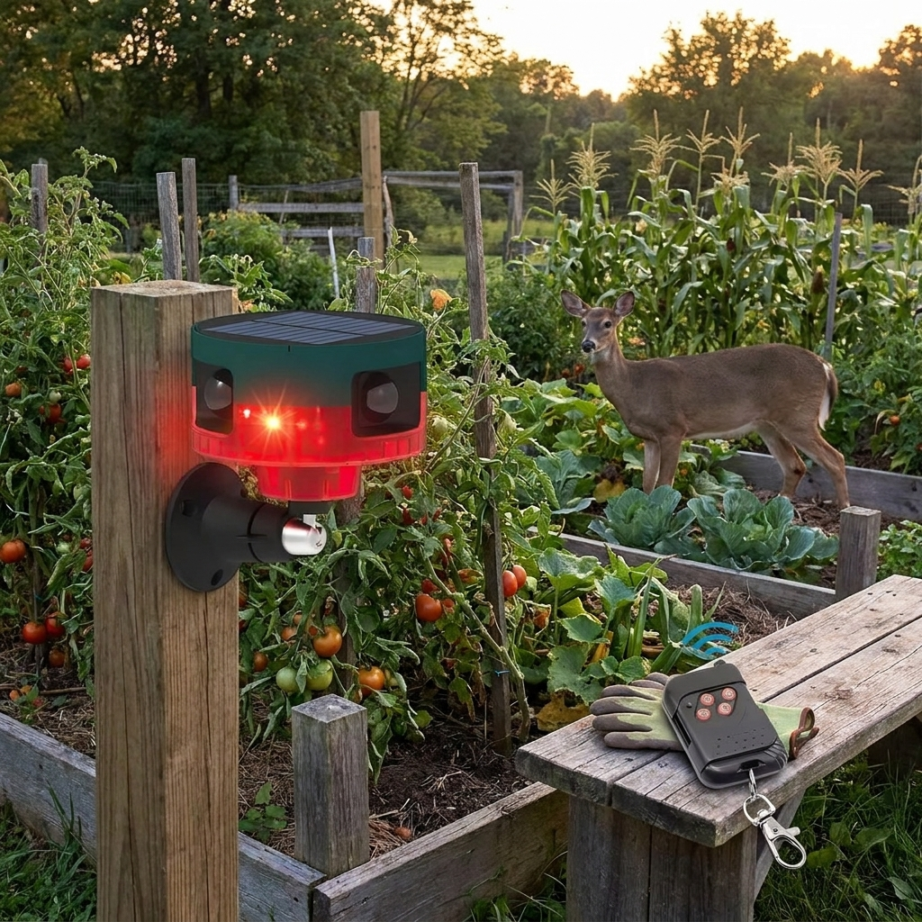 360 Degree Solar Animal Repeller lifestyle