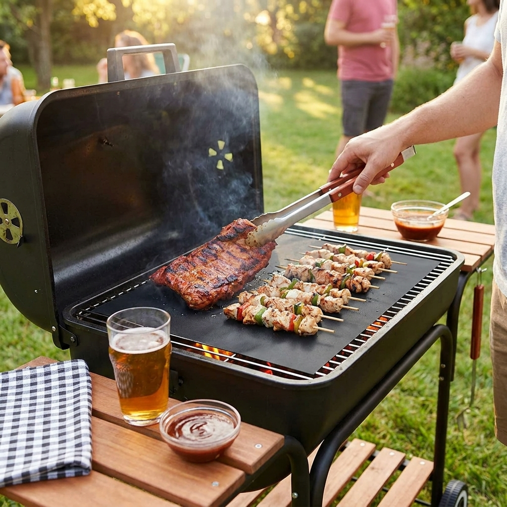 Chef Non-Stick BBQ Grill Mat lifestyle