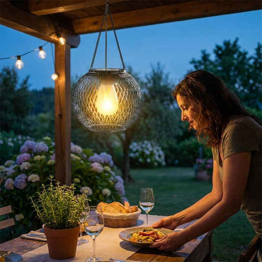Outdoor Solar Hanging Lantern lifestyle