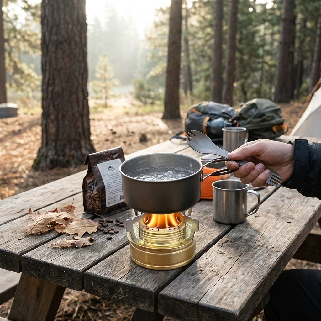 Mini Portable Alloy Camping Stove lifestyle