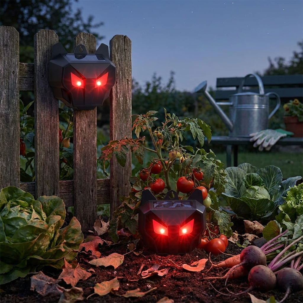Solar Powered Outdoor Nocturnal Animal Repeller lifestyle