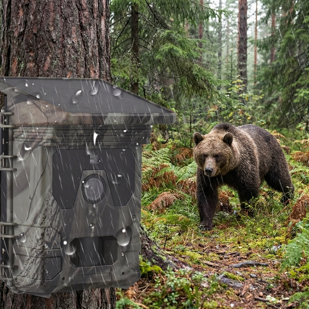 Solar Powered Night Vision Trail Camera lifestyle