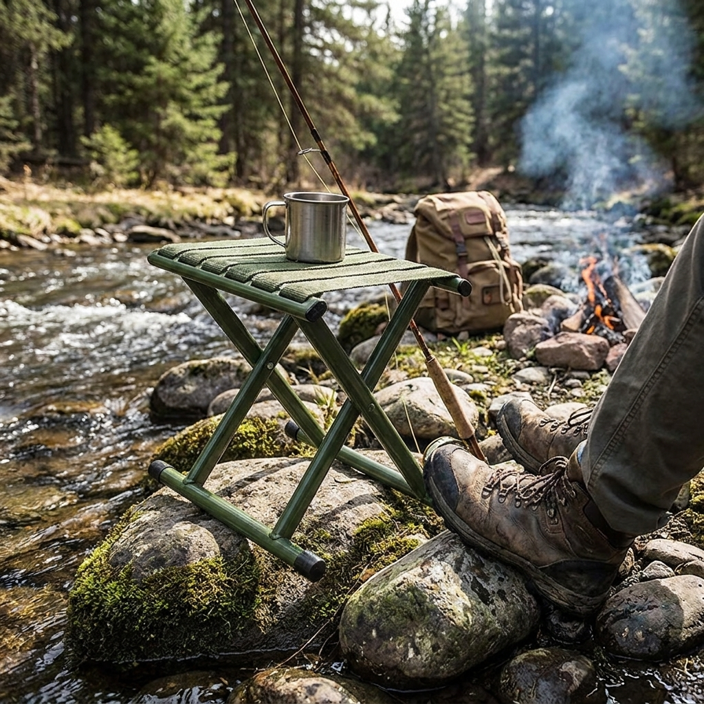 Portable Camping Folding Stool lifestyle