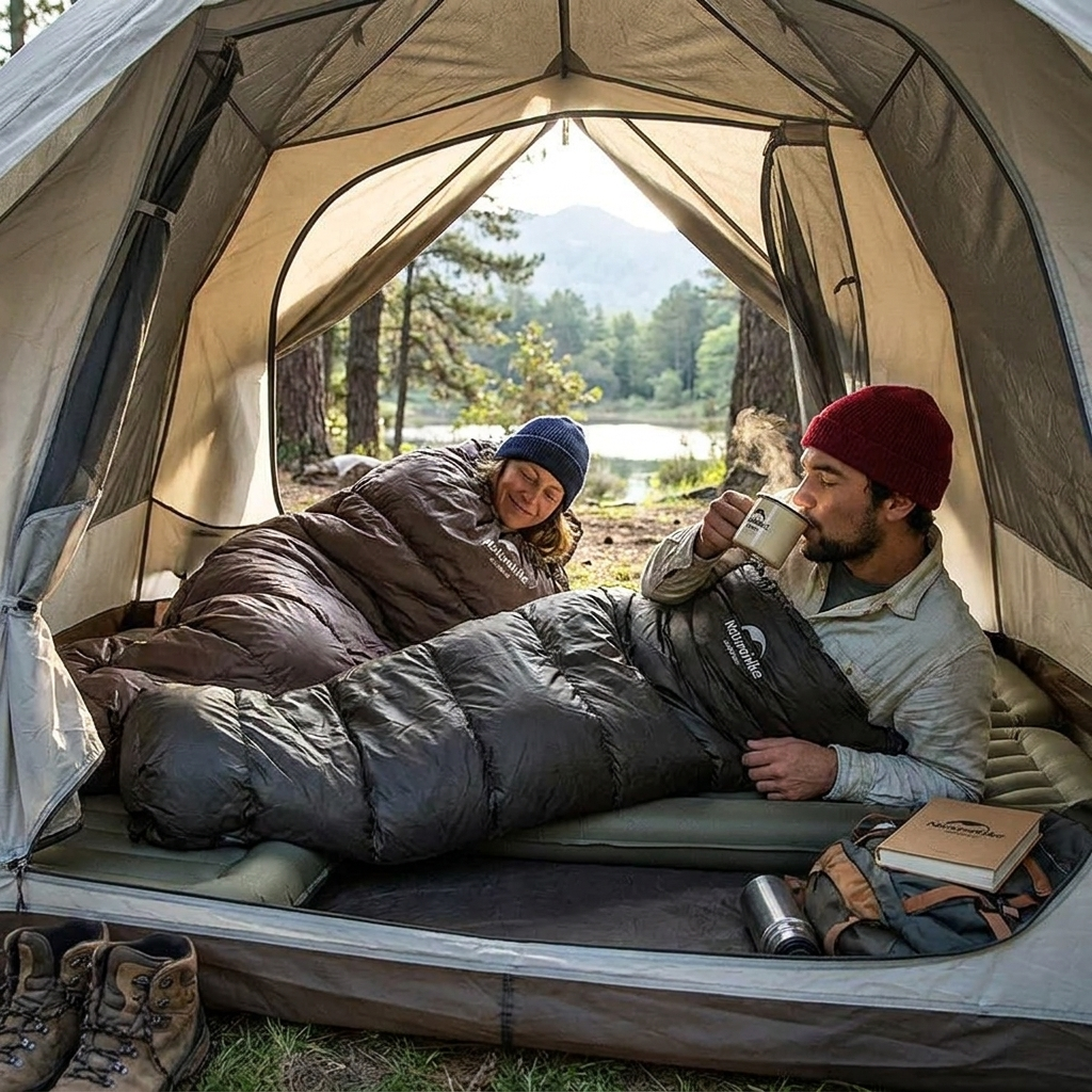 Ultra-Lightweight Outdoor Sleeping Bag lifestyle