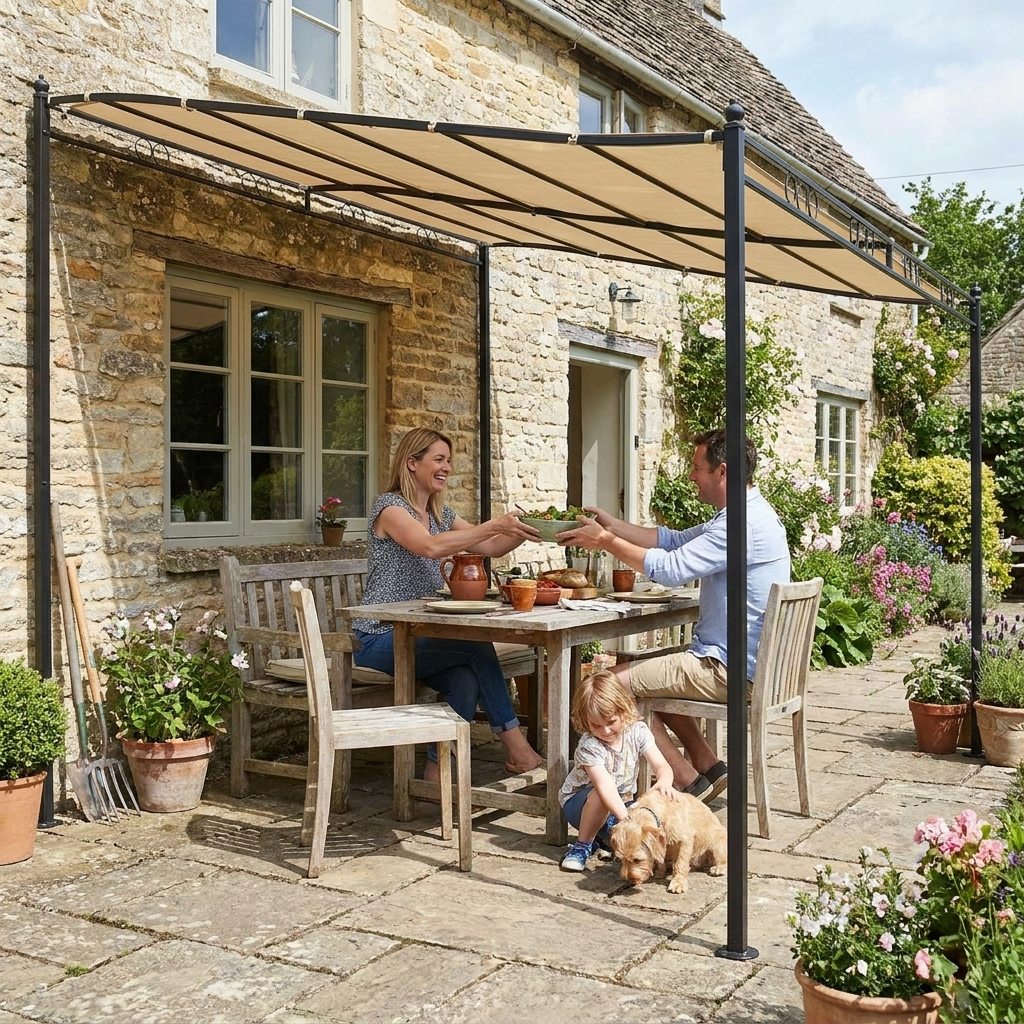 Waterproof Garden Patio Awning Canopy lifestyle