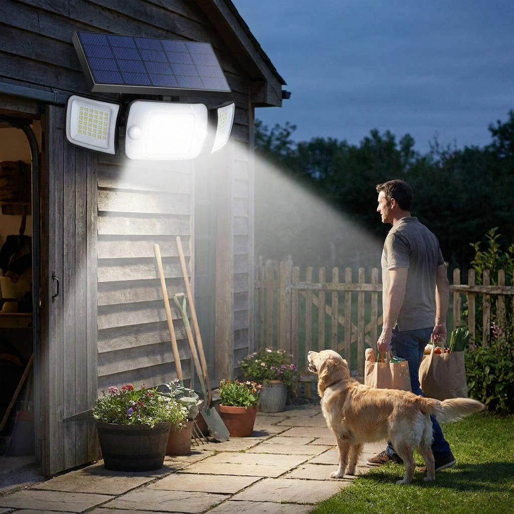 Solar Powered Flood Lights With Motion lifestyle