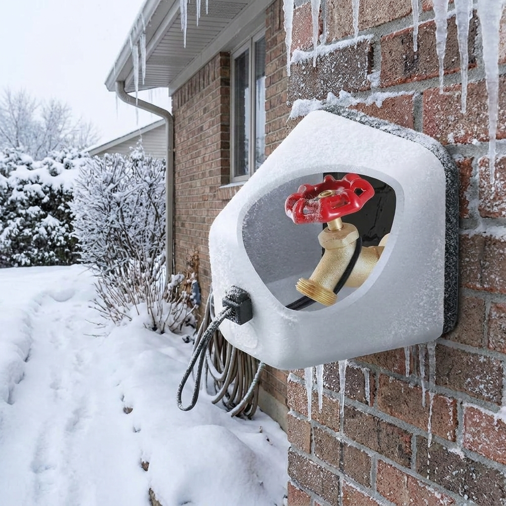 Outdoor Faucet Covers Winter Spigot Protector lifestyle