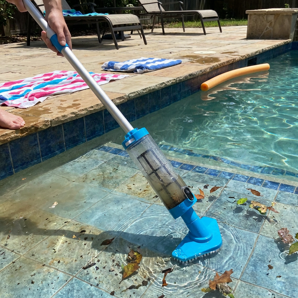 Cordless Pool Cleaner lifestyle