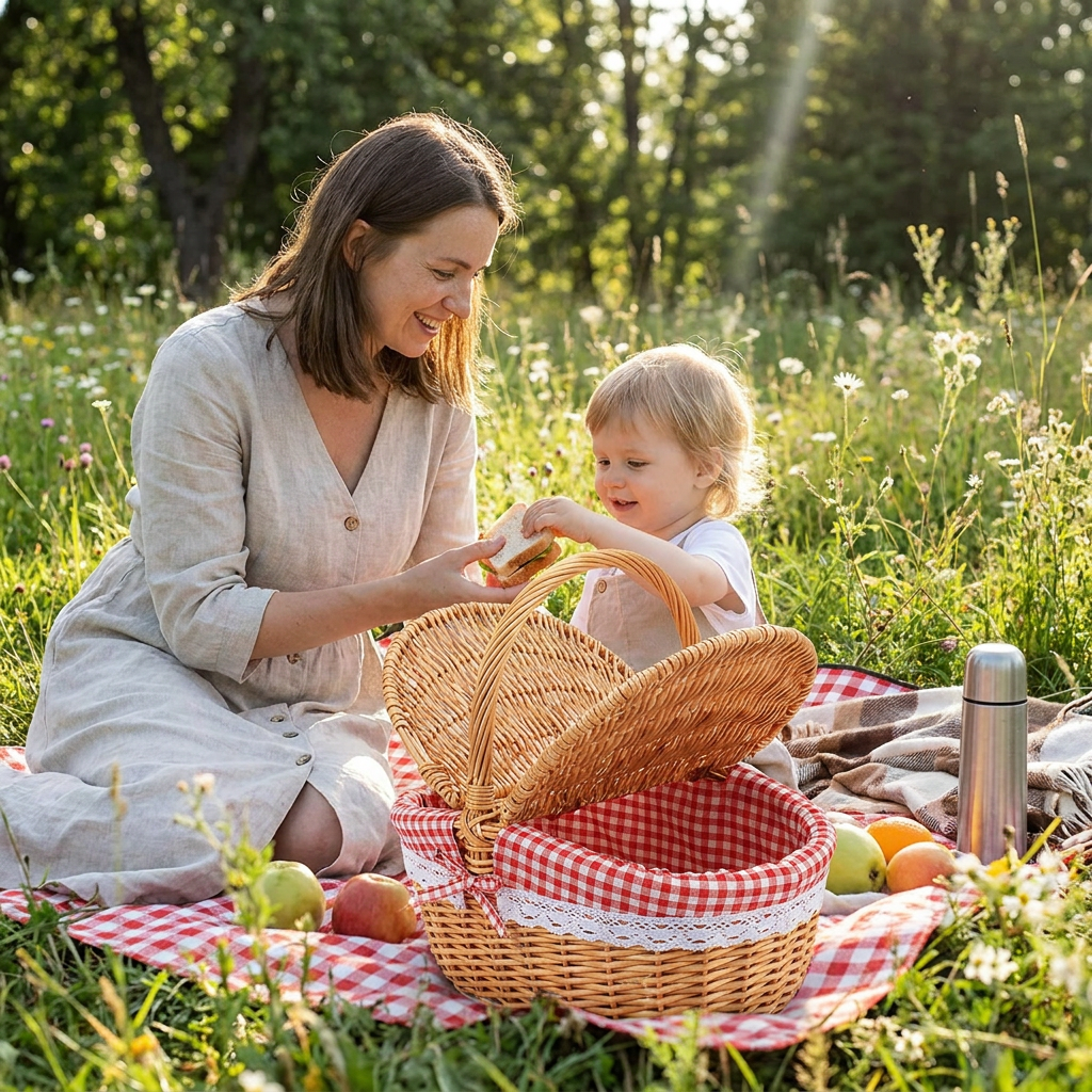 Wicker Picnic Baskets lifestyle