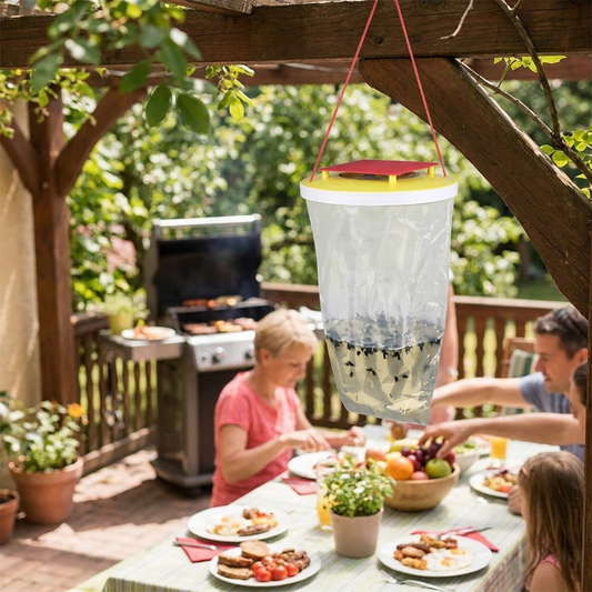 Eco-Friendly Disposable Fly Trap Outdoor Bag lifestyle
