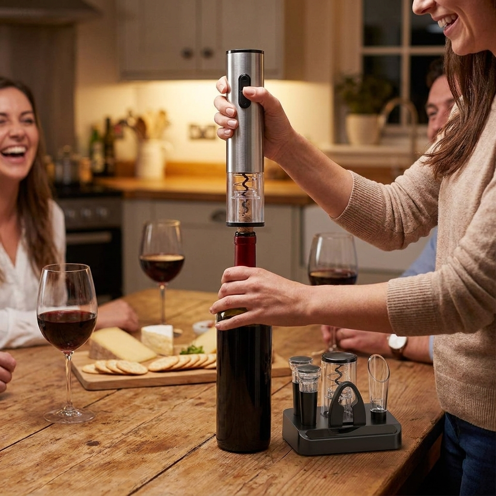 Rechargeable Electric Wine Bottle Opener lifestyle