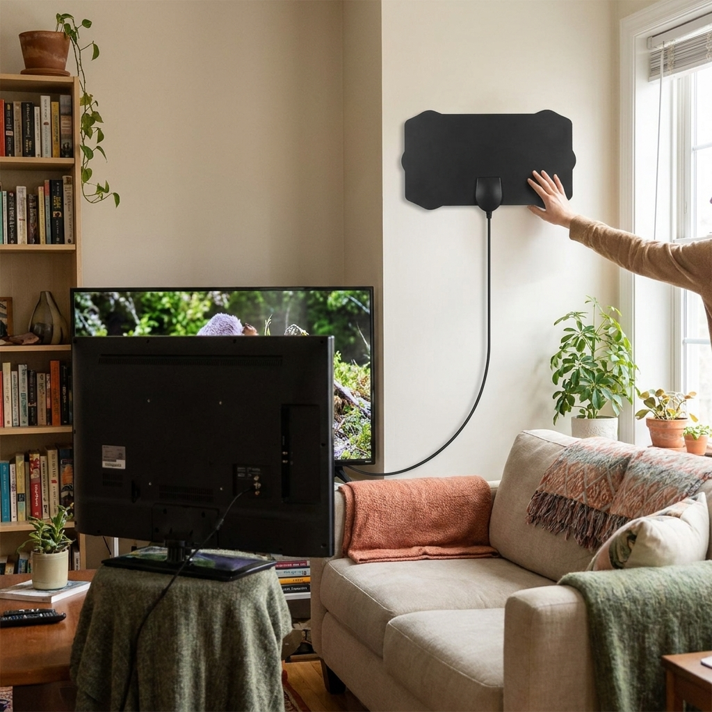 Indoor Satellite HDTV Antenna lifestyle