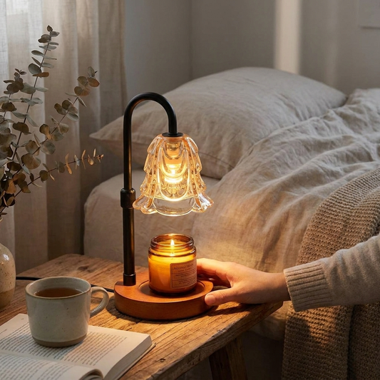 Flower Dimmable Candle Warmer Lamp lifestyle