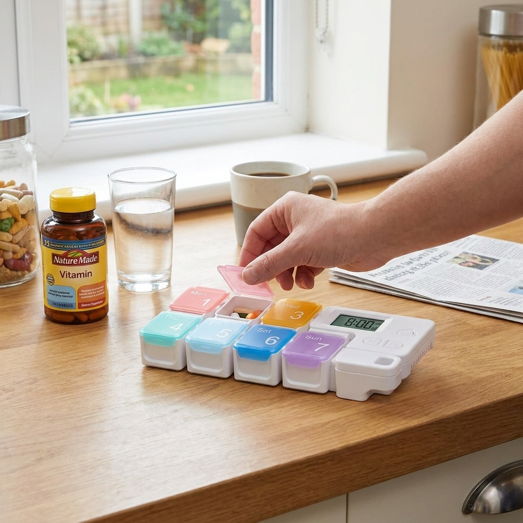 Smart Electronic Weekly Pill Organizer lifestyle