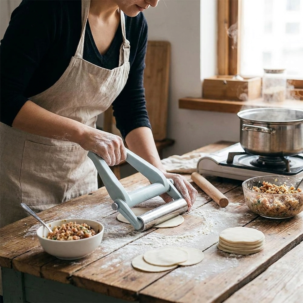 Stainless Steel Adjustable Handheld Rolling Pin lifestyle