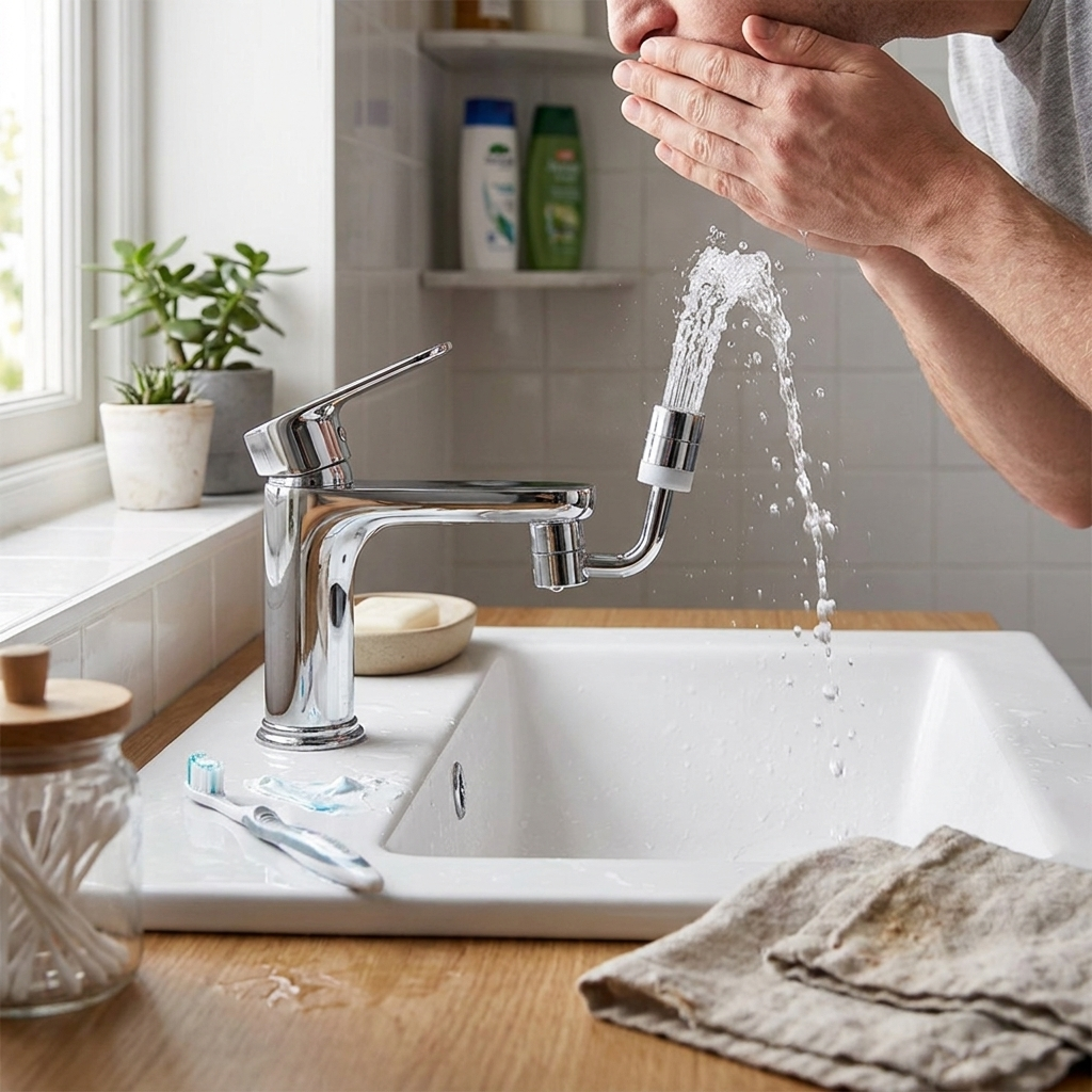 1080 Rotating Universal Faucet Extender lifestyle