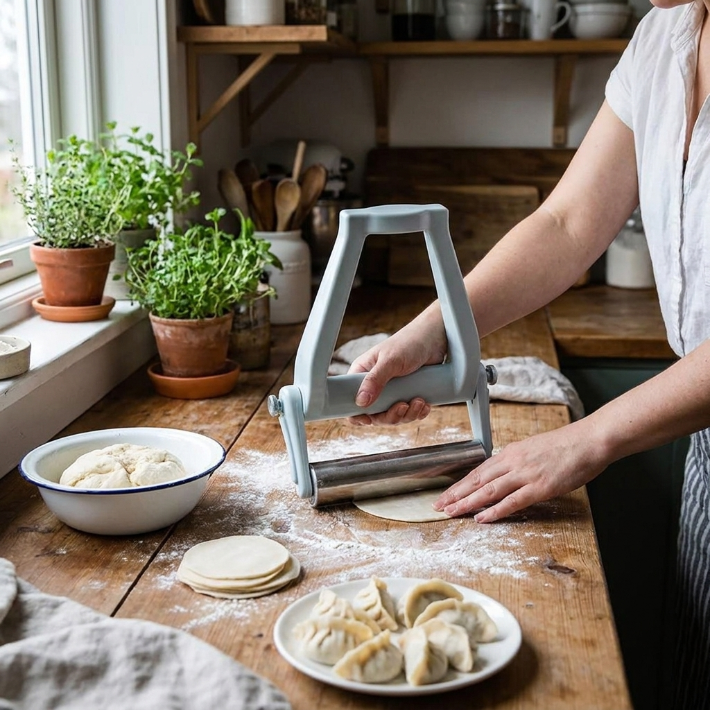 Stainless Steel Adjustable Handheld Rolling Pin lifestyle
