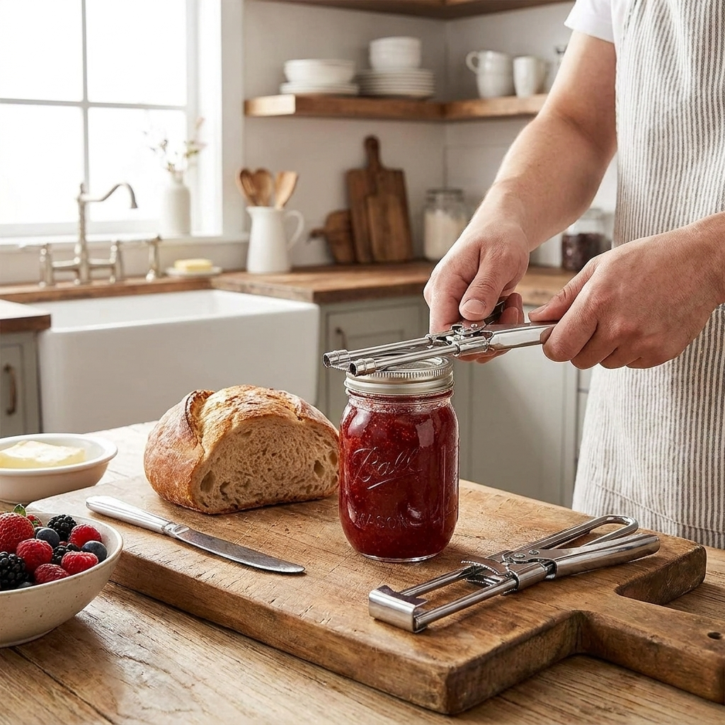 Adjustable Stainless Steel Multi Function Jar Opener lifestyle