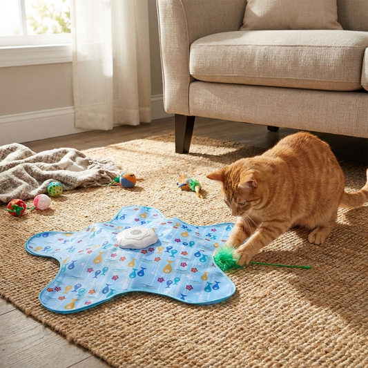 Automatic Hide and Seek Interactive Cat Toy lifestyle