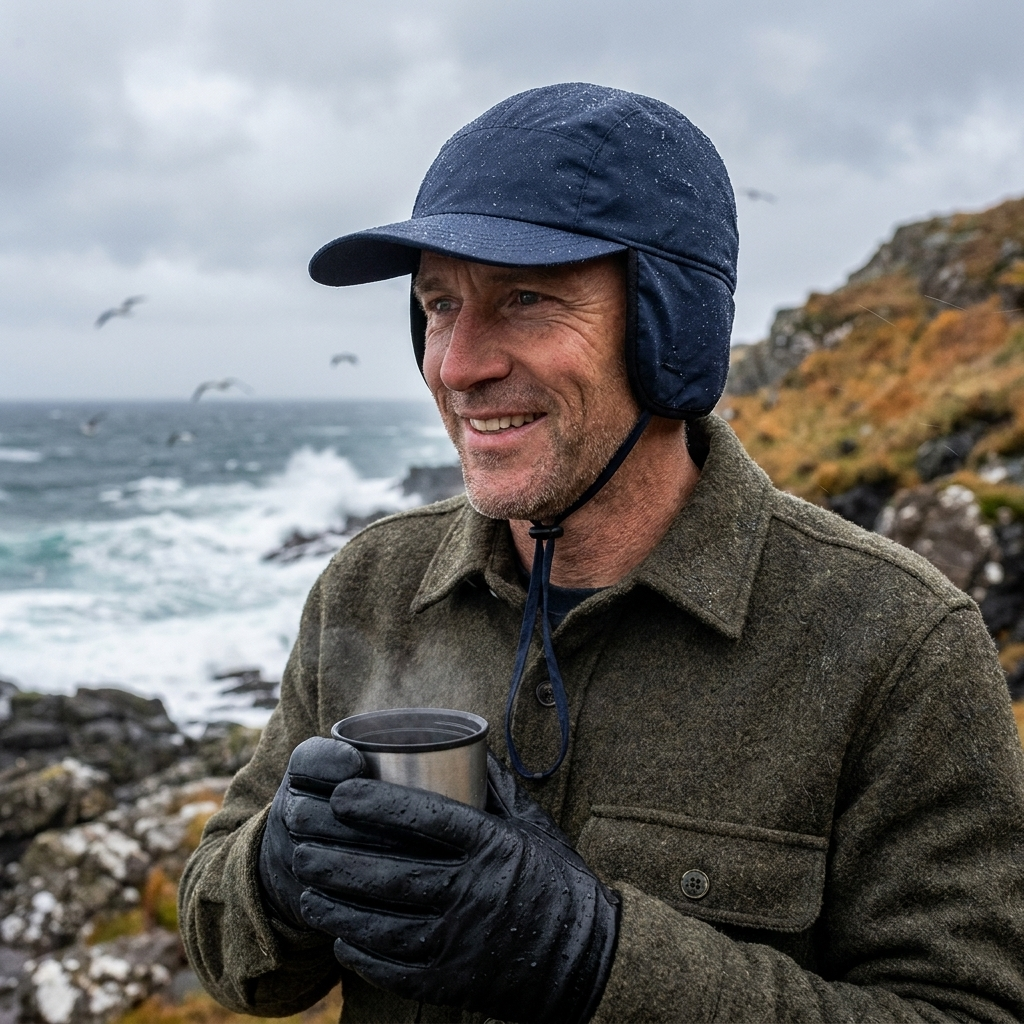 Winter Bomber Hat with Ear Flaps lifestyle