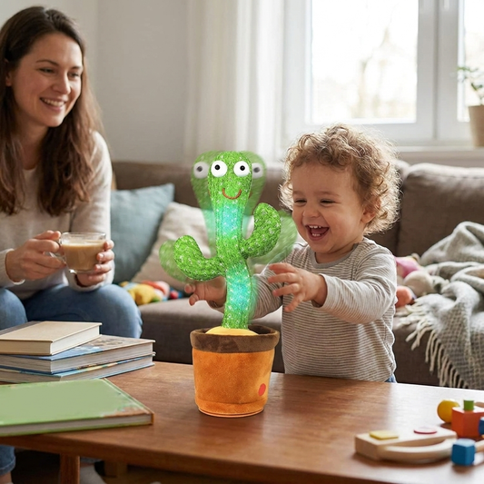 Sound-Reacting Dancing Cactus Toy lifestyle