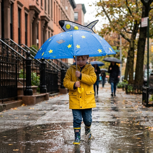 Rainbow Fun Kids Umbrella lifestyle