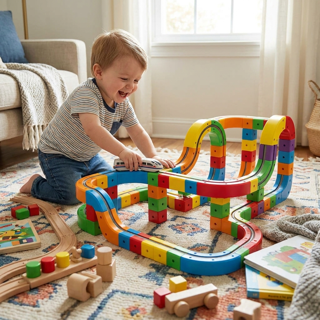 Magnetic Train Track Toy lifestyle