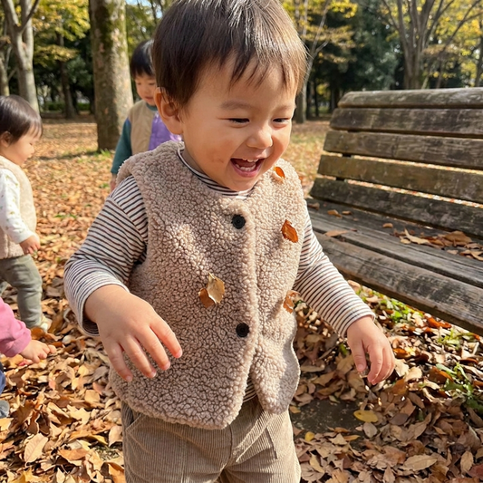 Kids Lamb Wool Winter Waist Coat lifestyle