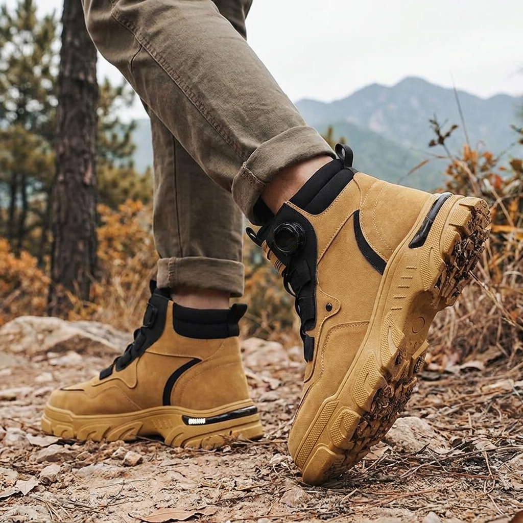 Mens Rugged Heavy Duty Boots Work Shoes lifestyle