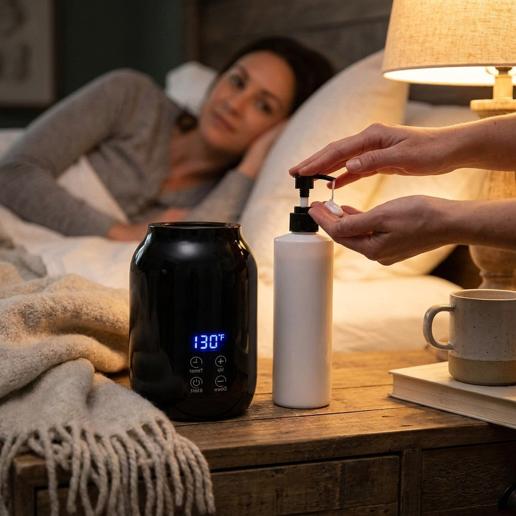 Massage Oil Warmer lifestyle