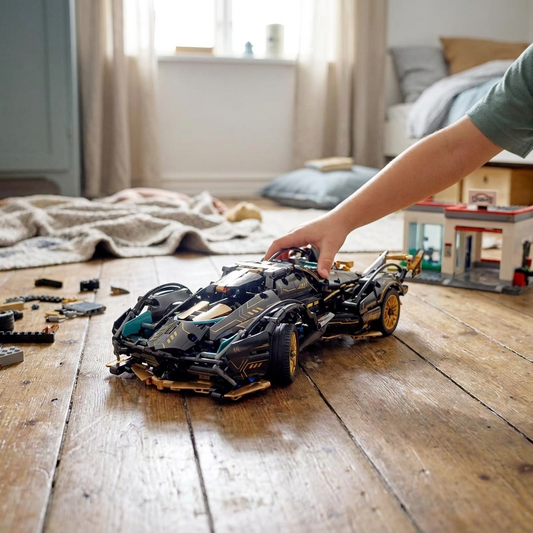 1690 Piece V12 Model Car Building Block Set lifestyle