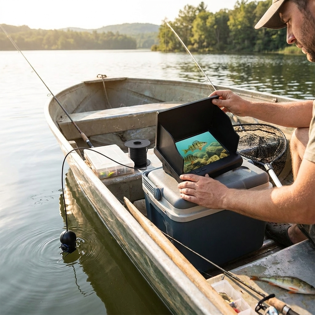Portable Fish Finder Underwater Fishing Camera lifestyle