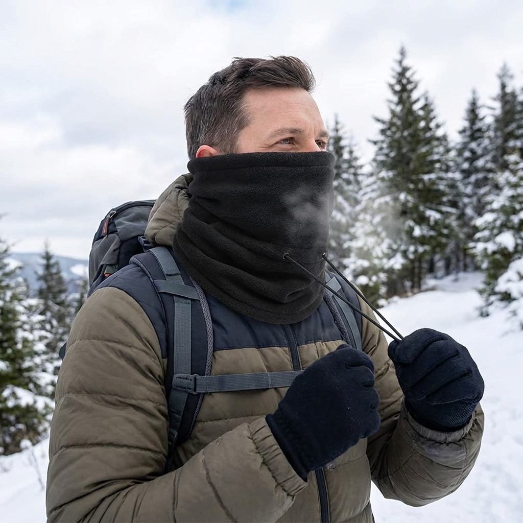Fleece Balaclava Face Mask Neck Warmer lifestyle