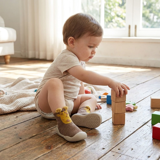 Childrens Soft Sole Shoe Socks lifestyle