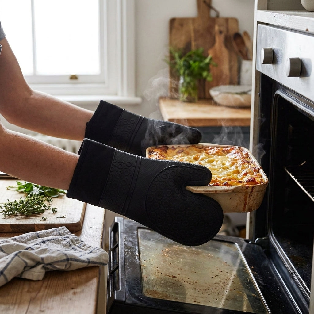 Heat-Resistant Oven Gloves lifestyle