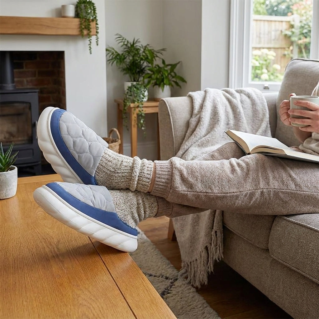 Waterproof Warm Winter Slippers Men lifestyle