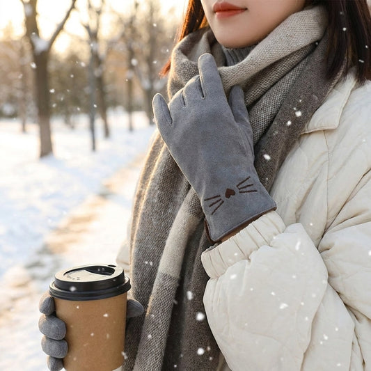 Cat Touchscreen Winter Gloves lifestyle