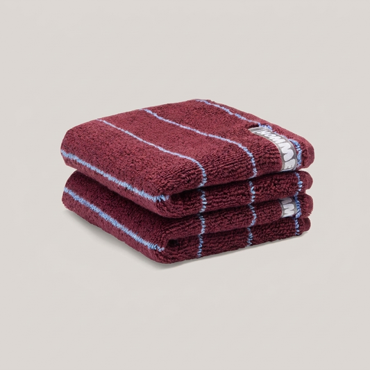 2 Pack Face Washer - Plum