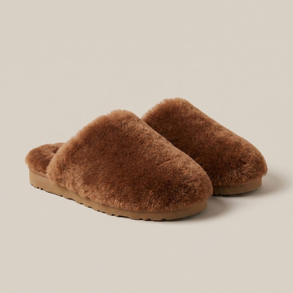 Sheepskin Slippers - Hazelnut