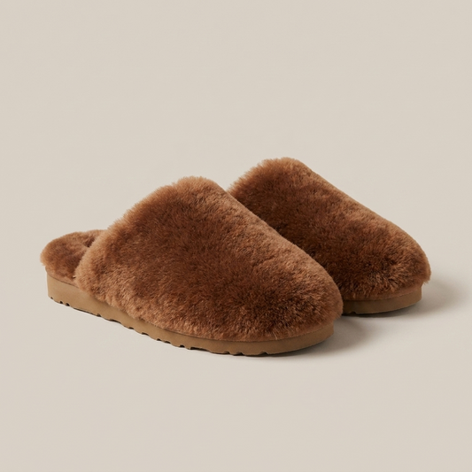 Sheepskin Slippers - Hazelnut