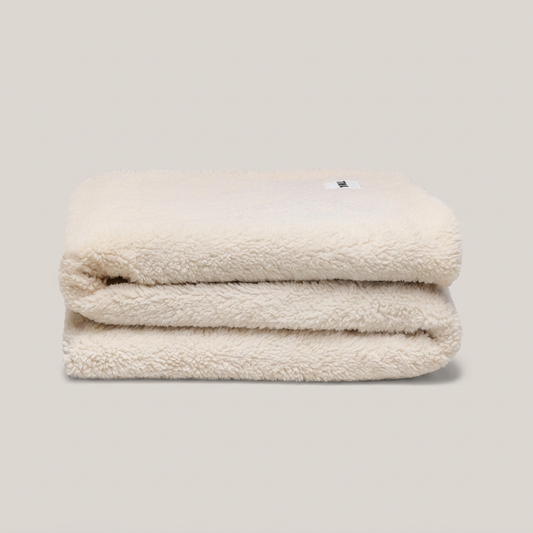 Faux Fur Throw Blanket - Marshmallow