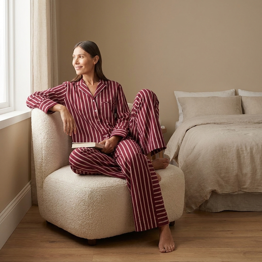 Sleep Pant - Wine worn