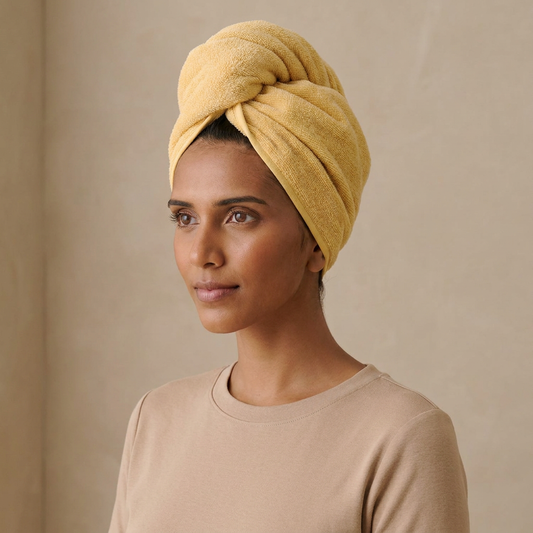 Hair Wrap - Sunflower worn