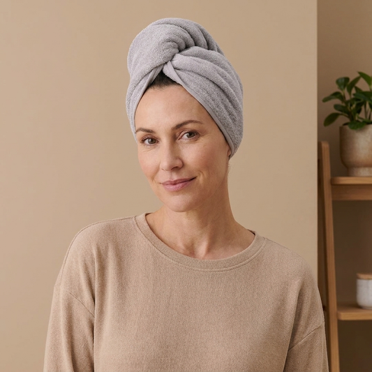 Hair Wrap - Smoke worn