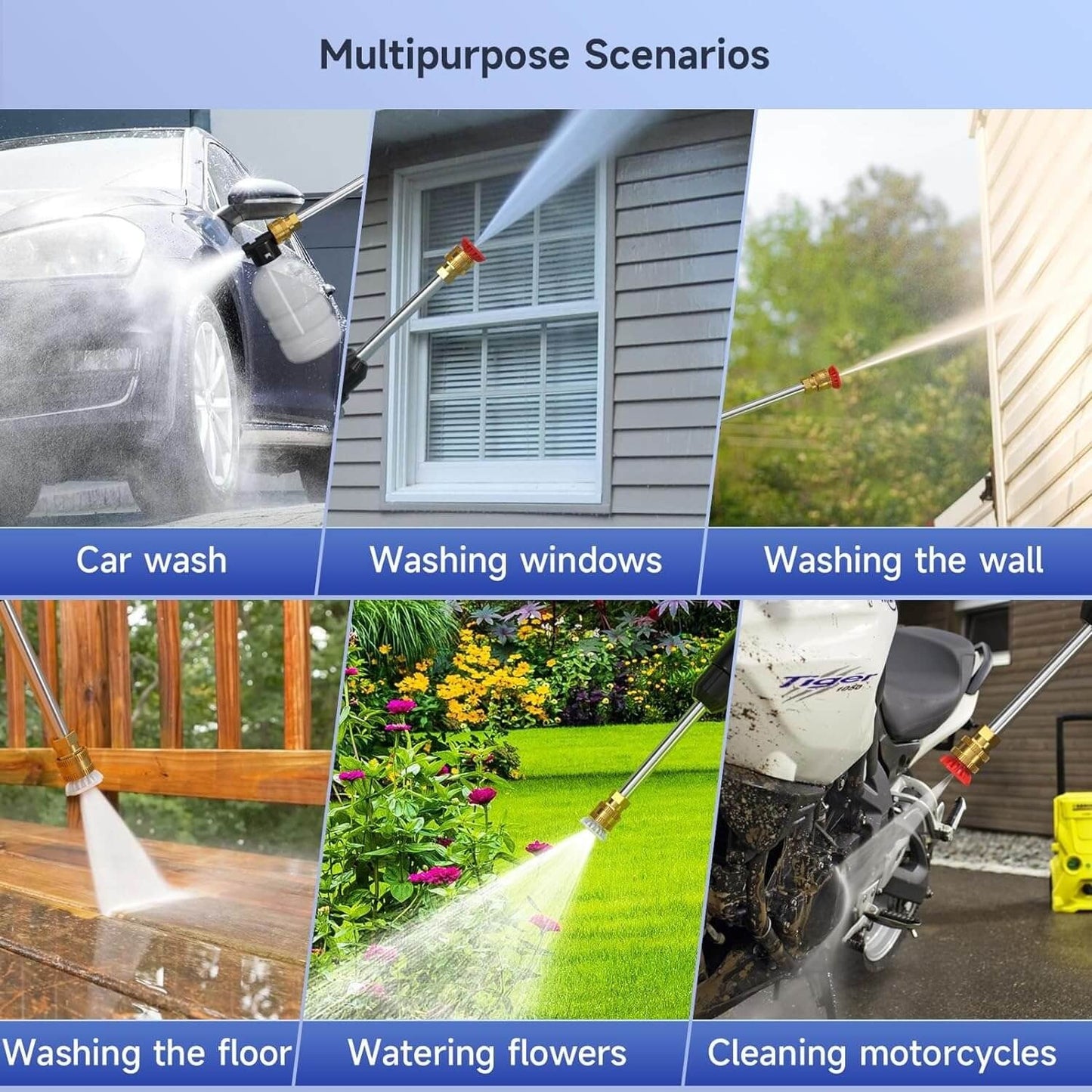 Cordless High Pressure Washer with 2