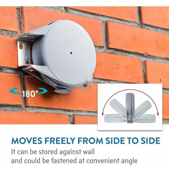 Retractable Washing Line with Swivel Wall