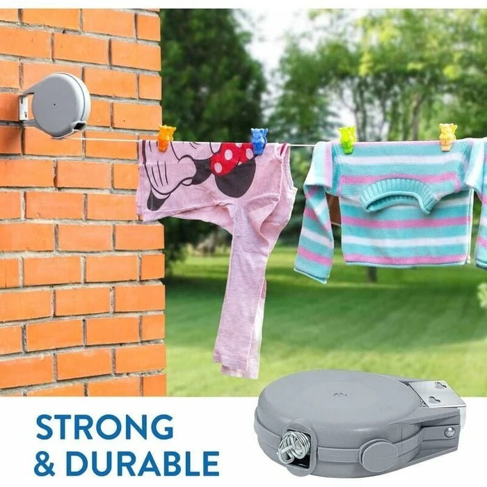Retractable Washing Line with Swivel Wall